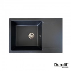 Ένθετος Νεροχύτης Γρανιτένιος Συνθετικός Duralit 79x50 εκ. KN105 Graphite